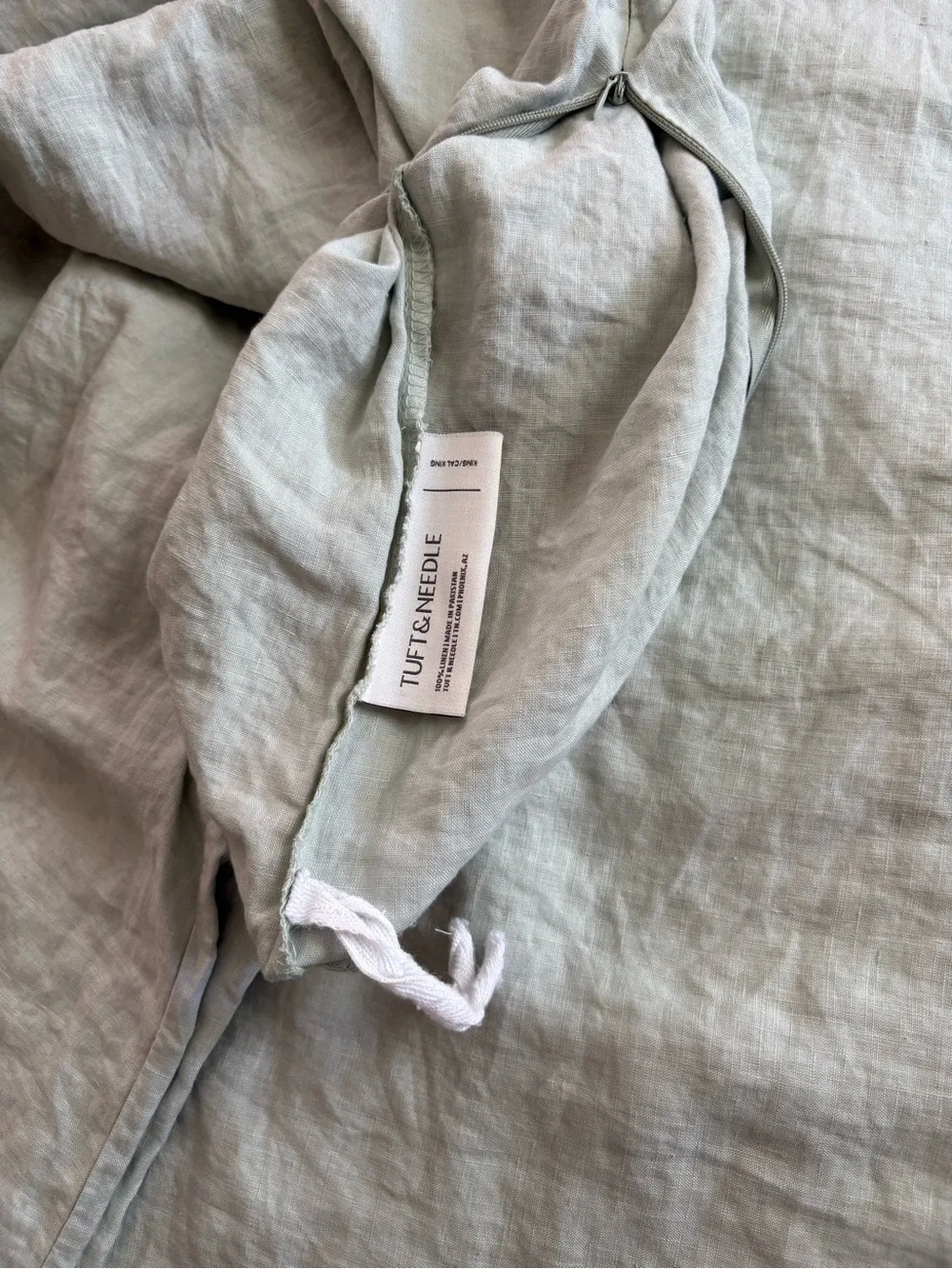 Light Sage 100% Linen Duvet Cover & Shams Set - Tuft & Needle
